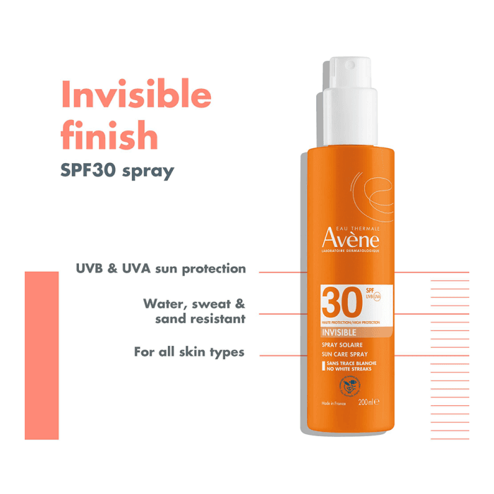 EAU THERMALE AVENE apsauginė purškiama emulsija nuo saulės, SPF 30, 200 ml-3