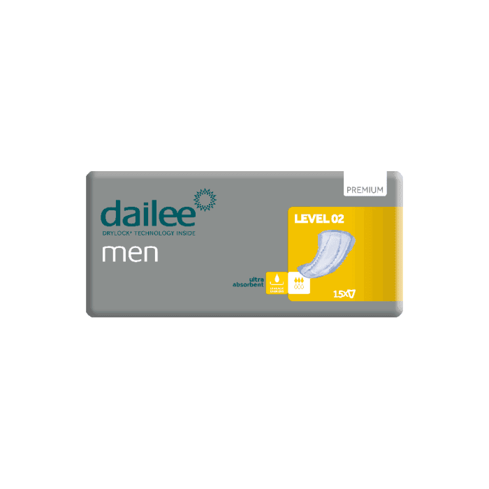 DAILEE MEN PREMIUM LEVEL 2, įklotai vyrams, 15 vnt.