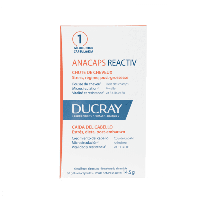 DUCRAY ANACAPS REACTIV, 30 kapsulių-2