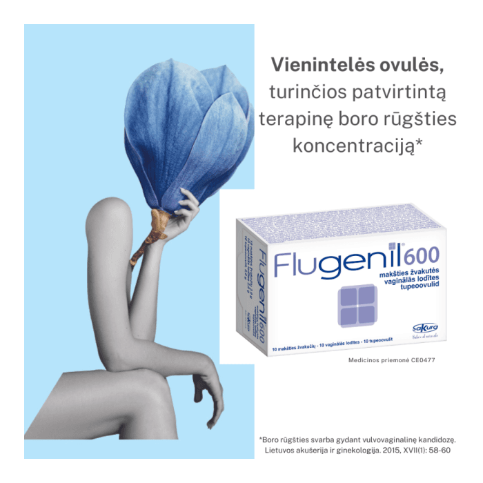 FLUGENIL 600, ovulės, 10 vnt.-2