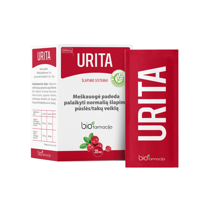 URITA, 20 pakelių