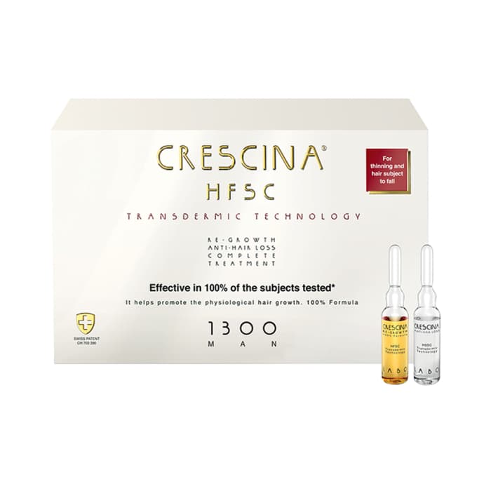 CRESCINA ampulių kompleksas vyrams TRANSDERMIC COMPLETE TREATMENT 1300, 20 ampulių