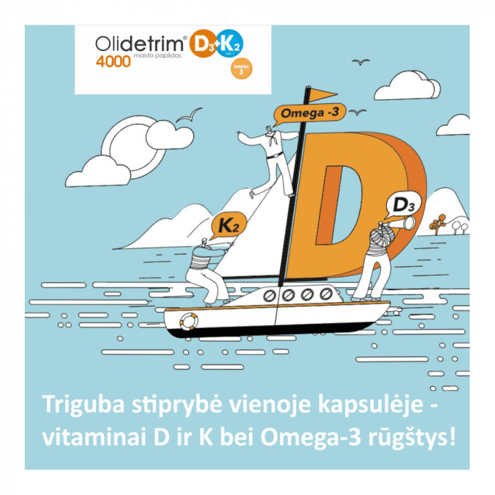 OLIDETRIM 4000 D3 + K2 OMEGA-3, 30 minkštų kapsulių-3