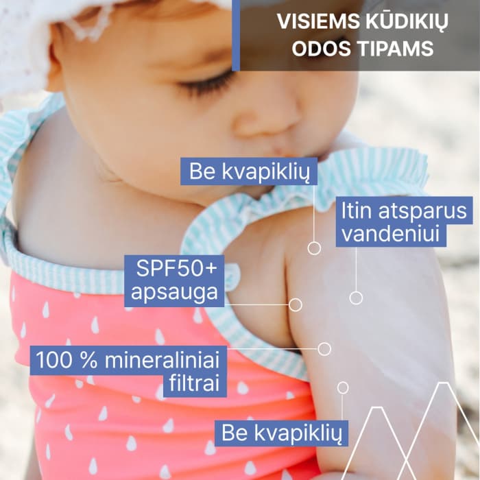 URIAGE apsauginis kremas BABY 1ERE MINERALE, SPF 50+, 50 ml-2