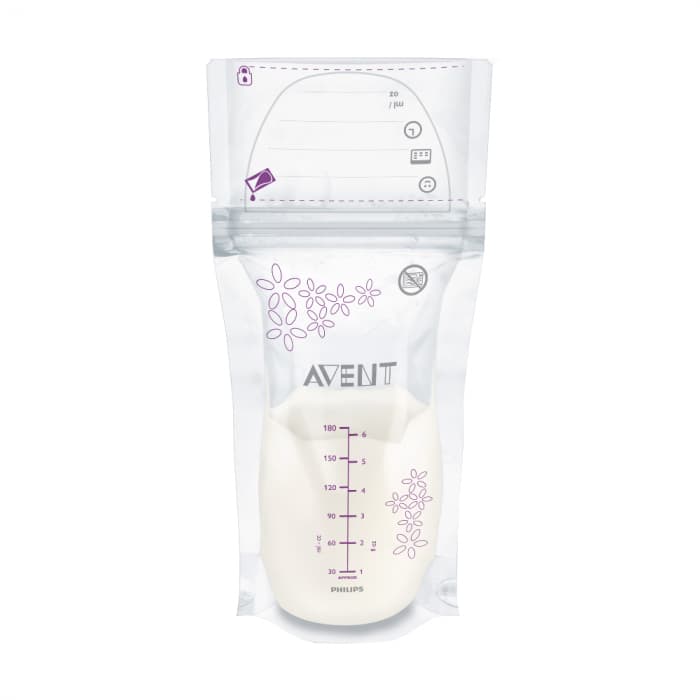 PHILIPS AVENT maišeliai pienui saugoti, 25 vnt., 180 ml