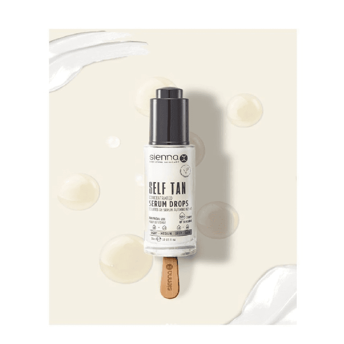 SIENNA-X įdegio lašeliai veidui ir dekoltė, 30 ml-4