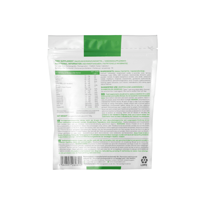 RAW POWDERS multivitaminai ir mineralai, 90 tablečių-2
