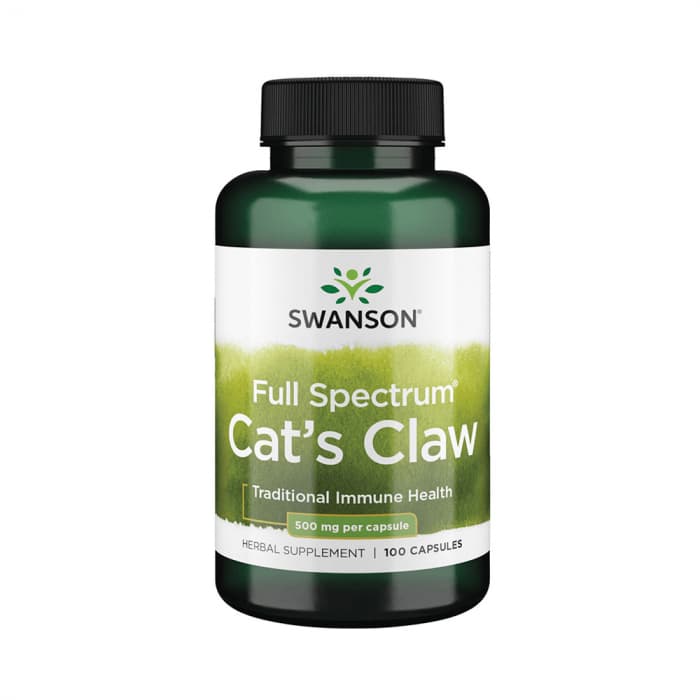SWANSON UNA DE GATO, 500 mg, 100 kapsulių