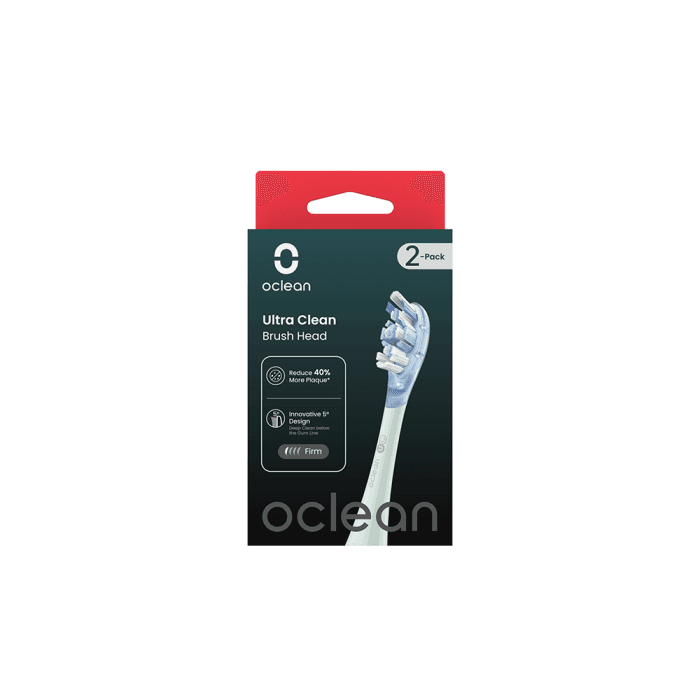 OCLEAN pakaitinės galvutės ULTRA CLEAN UC01 G02, žalia spalva, 2 vnt.-1