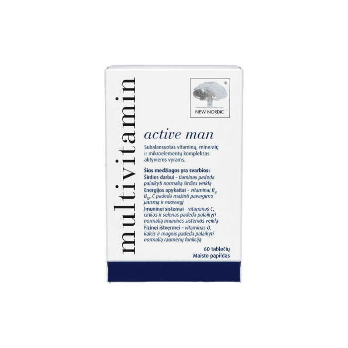 MULTIVITAMIN multivitaminai vyrams ACTIVE MAN, 60 tablečių-1