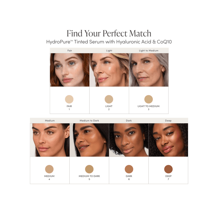 JANE IREDALE serumas su atspalviu HYDROPURE, spalva Fair 1, 30 ml-3