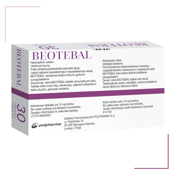 BEOTEBAL, 10 mg, Tabletės, N30-2