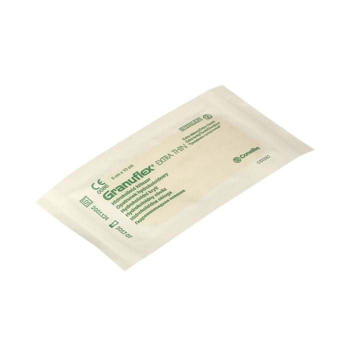 GRANUFLEX EXTRA THIN hidrokoloidinis tvarstis, 5 x 10 cm, 10 vnt.-2
