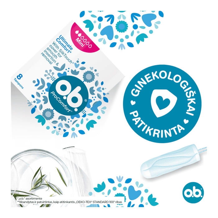 O.B. tamponai PRO COMFORT MINI, 8 vnt.-2