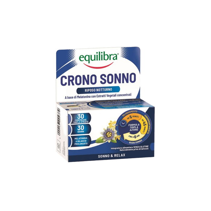 EQUILIBRA miegui ir atsipalaidavimui CRONO SONNO, 30 tablečių