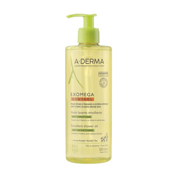 A-DERMA prausiamasis aliejus-emolientas sausai, atopinei odai EXOMEGA CONTROL, 500 ml-2