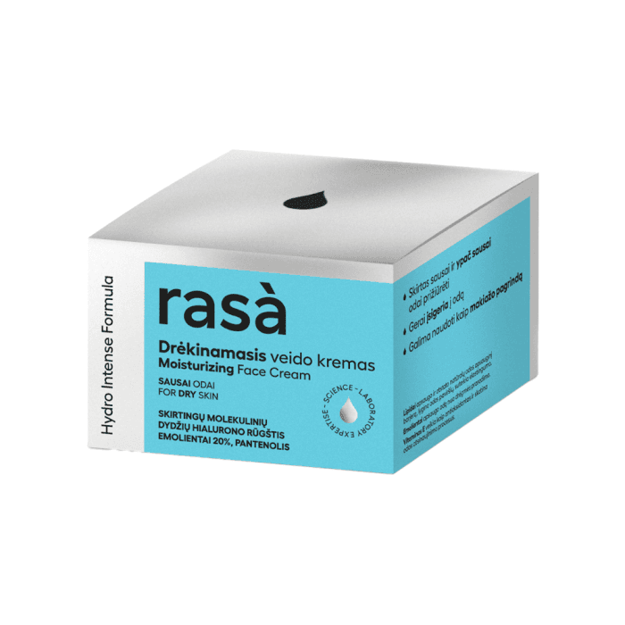 RASA drėkinamasis veido kremas sausai odai HYDRO INTENSE, 50 ml-3