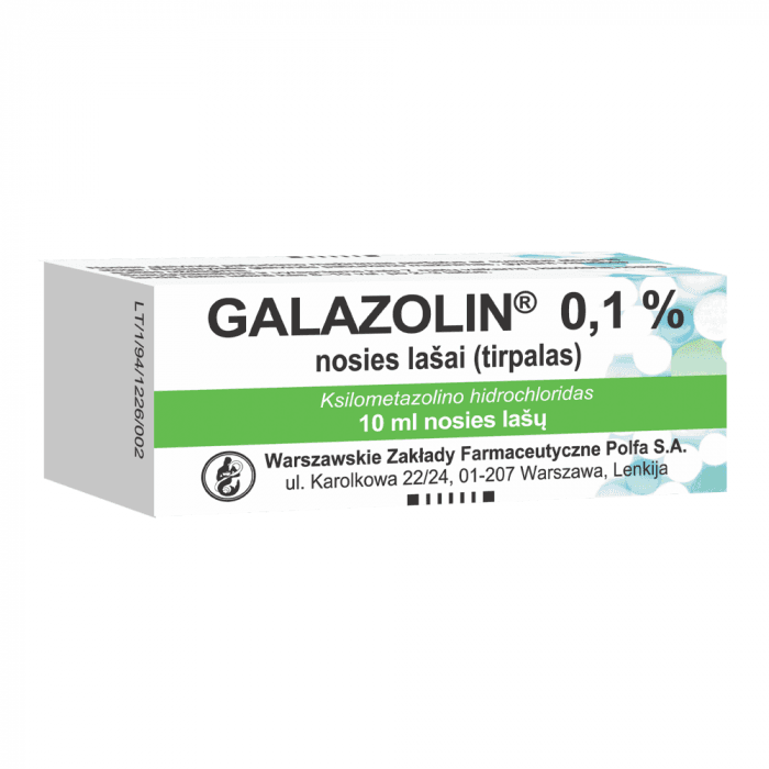 GALAZOLIN, 10 ml, nosies lašai, tirpalas, N1-2
