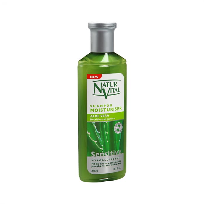 NATUR VITAL drėkinamasis šampūnas su alavijų lapų sultimis SENSITIVE, 300 ml-2