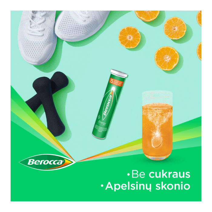 BEROCCA ENERGY, vitaminų kompleksas, 30 šnypščiųjų tablečių-4