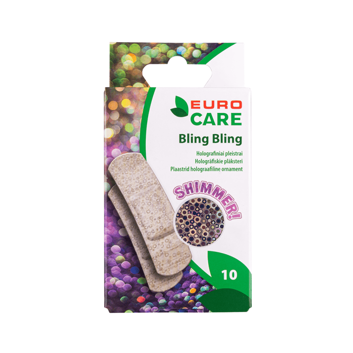 EUROCARE pleistrų rinkinys BLING BLING, 10 vnt.-2