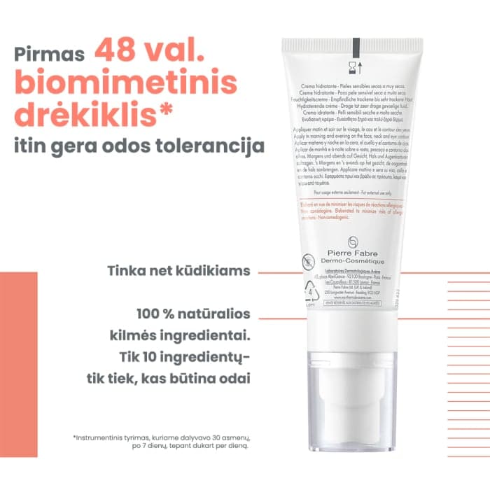 EAU THERMALE AVÈNE drėkinamasis veido kremas TOLERANCE HYDRA-10, 40 ml-3