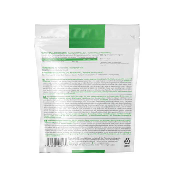 RAW POWDERS GABA, 0.125 kg-2