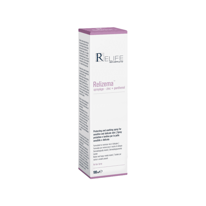 RELIFE purškalas RELIZEMA SPRAY&GO – ZINC + PANTHENOL, 100 ml