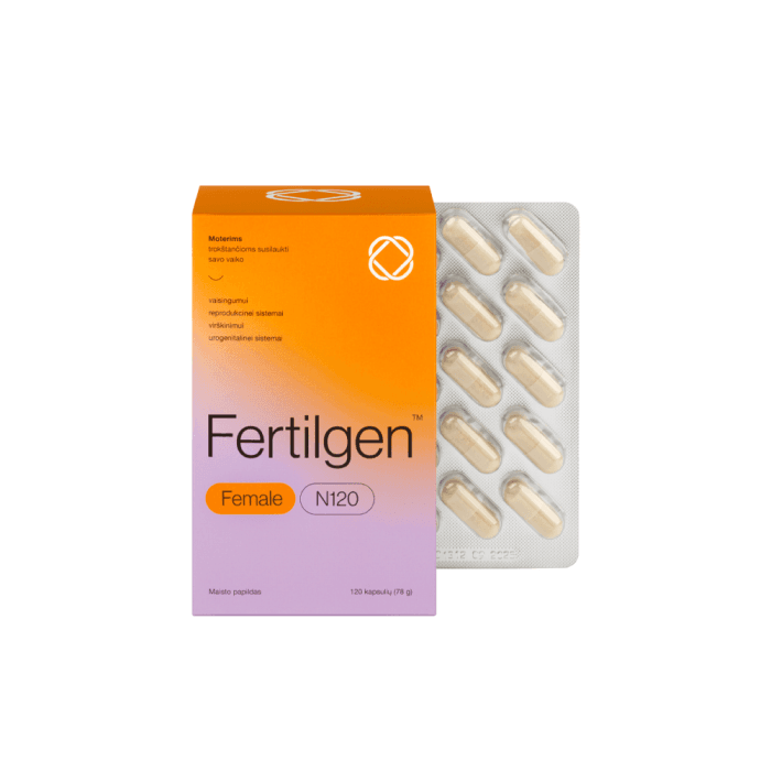 FERTILGEN FEMALE, 120 kapsulių-2