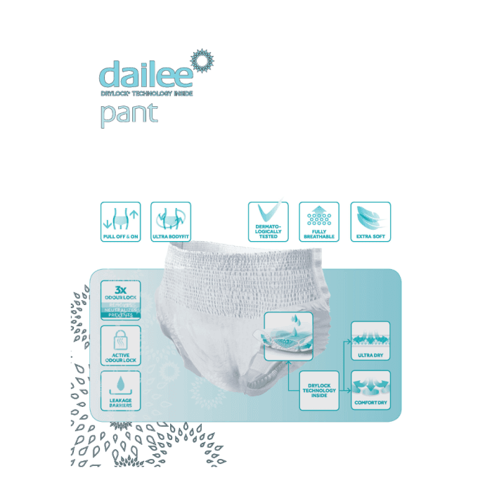 DAILEE PANT sauskelnės kelnaitės PREMIUM SUPER M, 15 vnt.-4