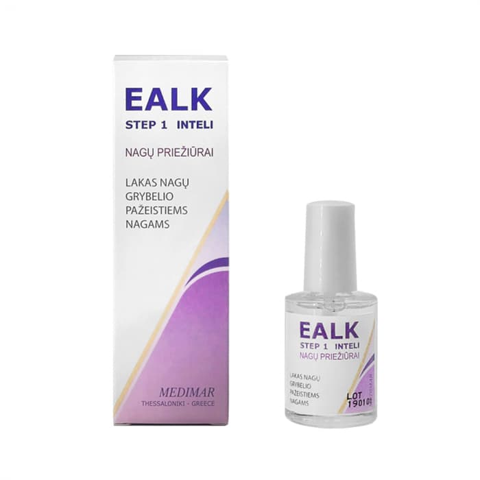 EALK priemonė nagų grybelio pažeistiems nagams ir nagų dildė STEP 1, 14 ml-2