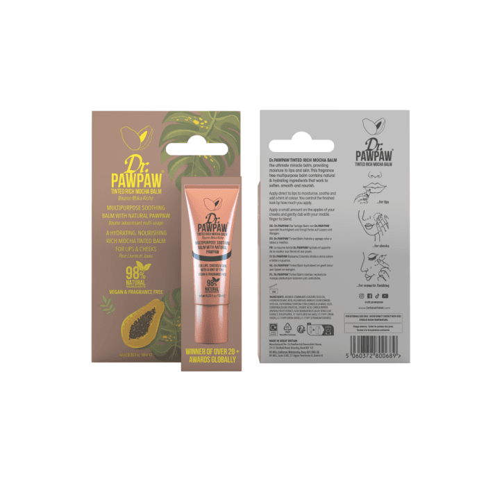 DR. PAWPAW balzamas lūpoms ir skruostams RICH MOCHA, 10 ml-3