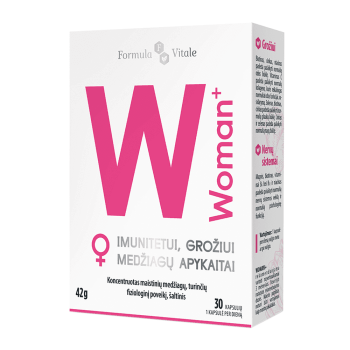 FORMULA VITALE WOMAN+, 30 kapsulių