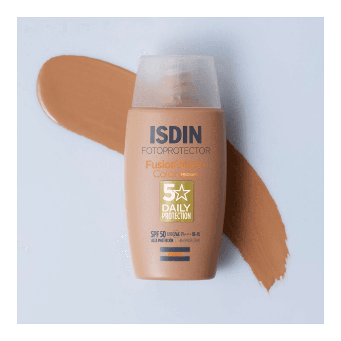 ISDIN apsauginė veido emulsija FUSION WATER COLOR MEDIUM, SPF 50, 50 ml-2