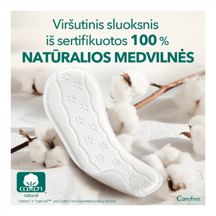 CAREFREE įklotai ORGANIC COTTON, 30 vnt.-2