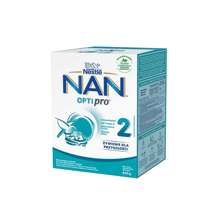 NESTLE pradinio maitinimo pieno mišinys NAN OPTIPRO 2, nuo 6 mėn., 650 g