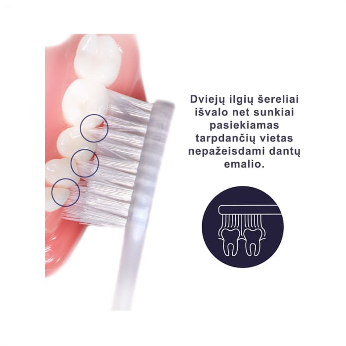ROYAL DENTA minkštas dantų šepetėlis SILVER SOFT, 1 vnt.-4
