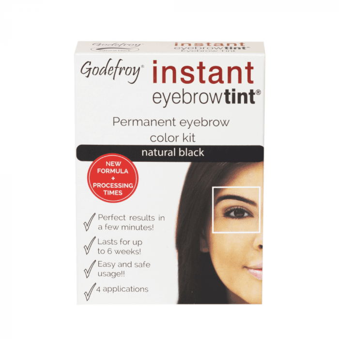 GODEFROY antakių dažymo rinkinys NATURAL BLACK, juoda spalva, 1 vnt.-2