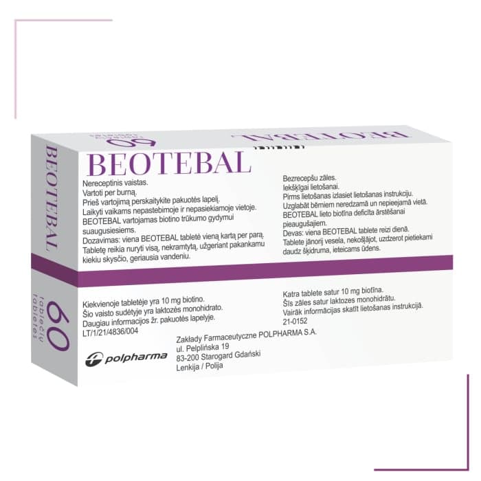 BEOTEBAL, 10 mg, Tabletės, N60-2