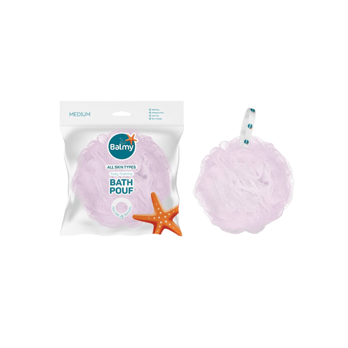 BALMY NATUREL plaušinė BATH POUF MEDIUM, 1 vnt.-3