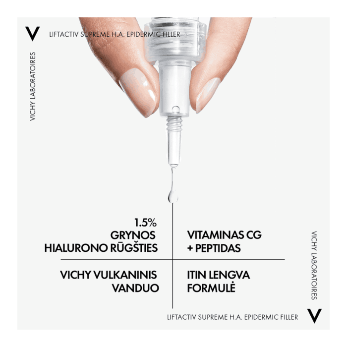 VICHY stangrinamasis veido serumas LIFTACTIV SUPREME EPIDERMIC FILLER, bekvapis, 30 ml-3