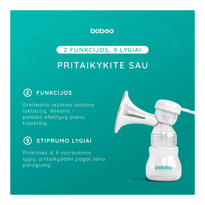 BABOO elektrinis pientraukis su 3D pieno nutraukimo technologija, 1 vnt.-2
