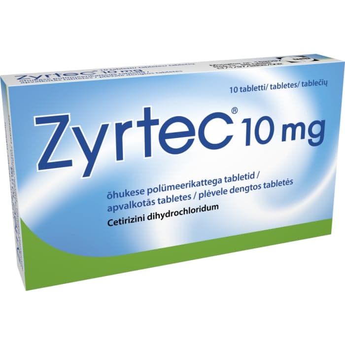 Zyrtec 10 mg, plėvele dengtos tabletės, N10-1
