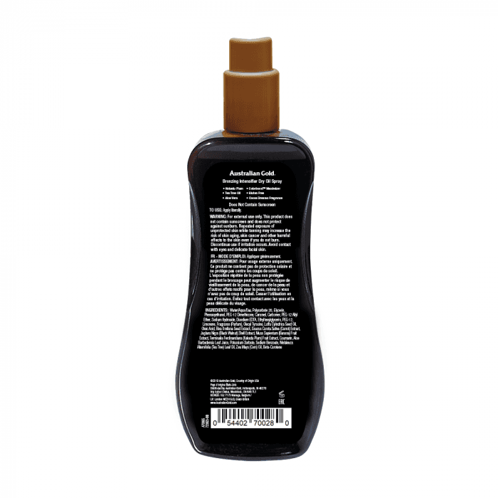 AUSTRALIAN GOLD įdegį skatinantis purškiamasis aliejus su bronzantais, 237 ml-2