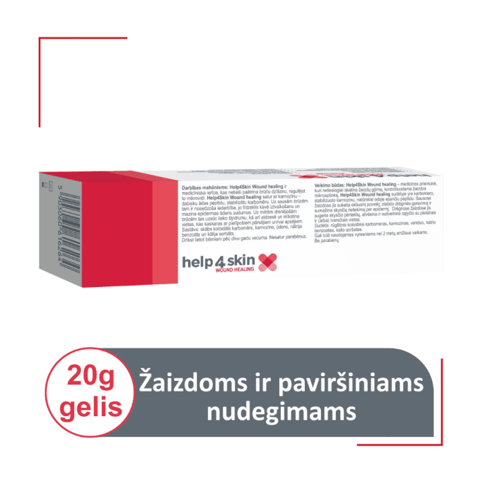 HELP4SKIN gelis WOUND HEALING, nuo 2 m., 20 g-2