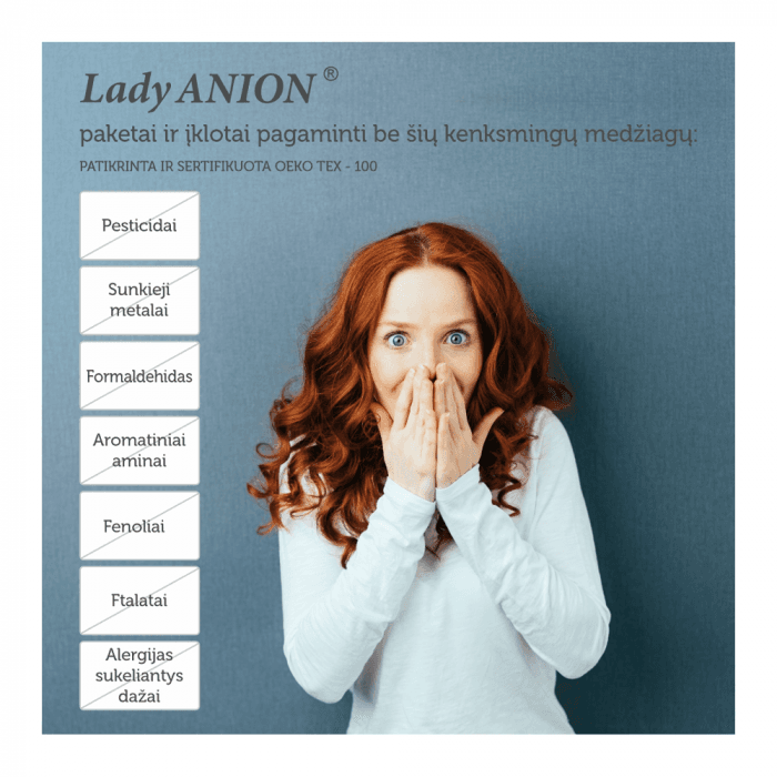 LADY ANION įklotai su sparneliais ir anijonų juostele, 16 vnt.-4