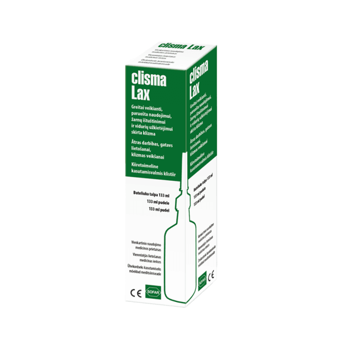 CLISMA-LAX tiesiosios žarnos klizma, 133 ml