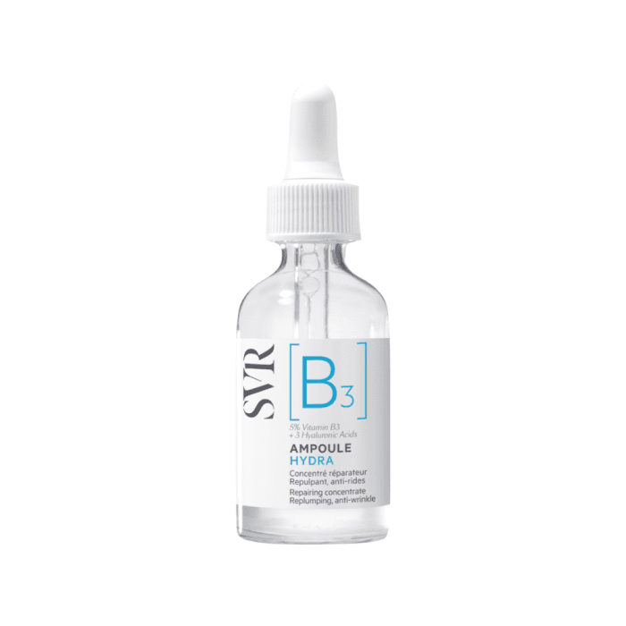 SVR drėkinamasis koncentratas [B3] AMPOULE HYDRA, bekvapis, 30 ml