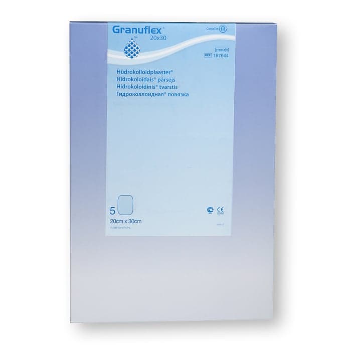 GRANUFLEX hidrokoloidinis tvarstis, 20 x 30 cm, 5 vnt.-2