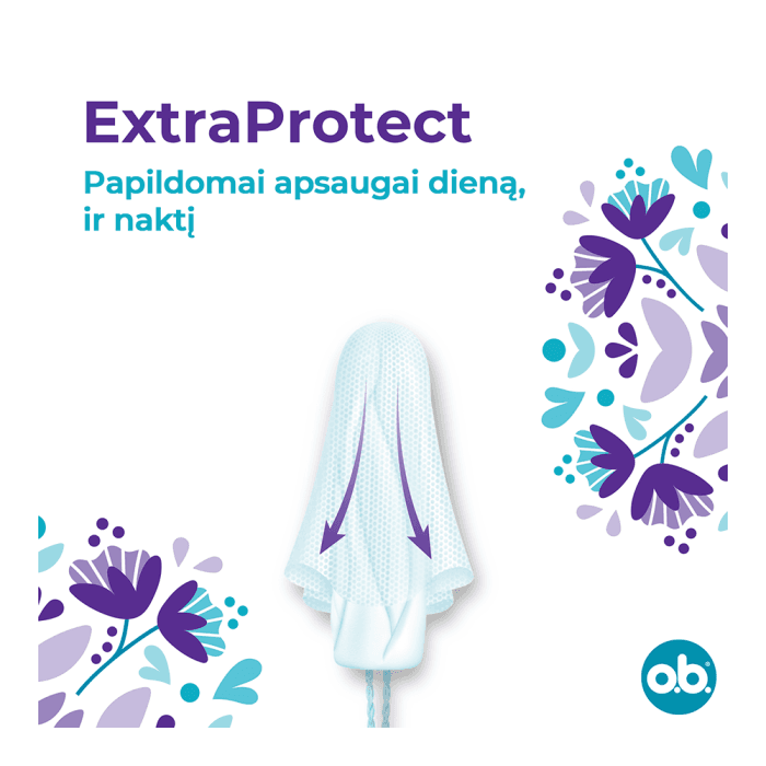O.B. tamponai PROCOMFORT EXTRA PROTECT NORMAL, 16 vnt.-2